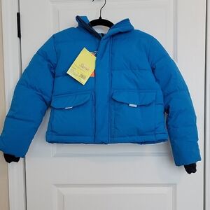 Boys or Girls Blue Puffer Jacket All In Motion Size S 6/7 NWT